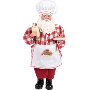 Clayre & Eef Święty Mikołaj Piekarz 45 cm