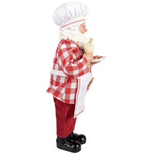 Clayre & Eef Święty Mikołaj Piekarz 45 cm