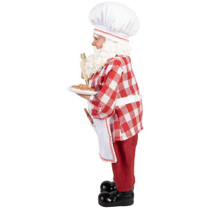 Clayre & Eef Święty Mikołaj Piekarz 45 cm