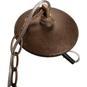 Clayre & Eef Lampa Wisząca Vintage Ø20x22cm E14 Złota