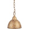 Clayre & Eef Lampa Wisząca Vintage Ø20x22cm E14 Złota