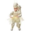 Clayre & Eef 66216 Dekoracja Wisząca Elf Beżowo-Złota 28 cm