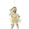 Clayre & Eef 66216 Dekoracja Wisząca Elf Beżowo-Złota 28 cm