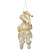 Clayre & Eef Ozdoba Zawieszka Elf Beżowo-Złota 28 cm