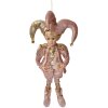 Clayre & Eef Dekoracja Wisząca Elf Różowo-Złota 20x8x37 cm