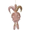 Clayre & Eef Dekoracja Wisząca Elf Różowo-Złota 20x8x37 cm