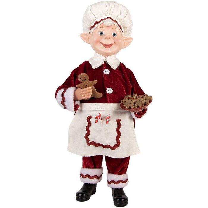 Clayre & Eef Elf Świąteczny 30 cm