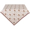 Obrus Clayre & Eef CGM01 100x100 cm Beżowo-Brązowy