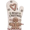 Clayre & Eef Rękawica Kuchenna 18x30 cm Beżowo-Brązowa