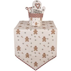 Clayre & Eef CGM50 Koszyk na pieczywo beżowo-brązowy 15x16 cm