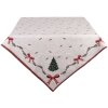 Clayre & Eef TCH01 Obrus 100x100 cm Beżowo-Zielono-Czerwony