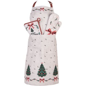 Clayre & Eef TCH41 Fartuch kuchenny 70x85 cm bawełna Vintage