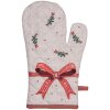 Clayre & Eef Rękawica Kuchenna 18x30 cm Beżowo-Zielono-Czerwona