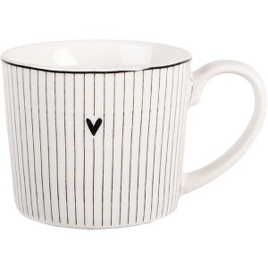 Clayre & Eef Kubek Porcelanowy 275 ml 12x8x7 cm