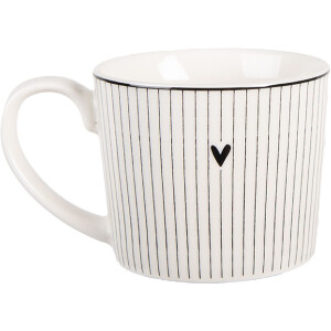 Clayre & Eef Kubek Porcelanowy 275 ml 12x8x7 cm