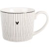 Clayre & Eef Kubek Porcelanowy 275 ml 12x8x7 cm