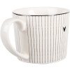 Clayre & Eef Kubek Porcelanowy 275 ml 12x8x7 cm