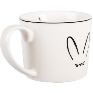 Clayre & Eef Kubek Porcelanowy 275 ml 12x8x7 cm