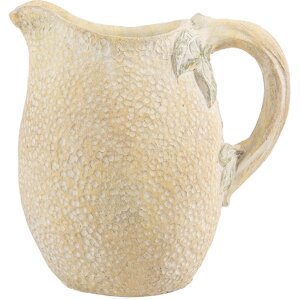 Clayre & Eef Dekoracyjna dzbanka 20x15x20 cm Żółto-Zielona