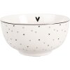 Clayre & Eef Miska 14x7 cm 500 ml Biało-Czarna