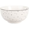 Clayre & Eef Miska 14x7 cm 500 ml Biało-Czarna