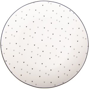 Clayre & Eef BHSDP0002 Mały Talerz Porcelanowy 20 cm