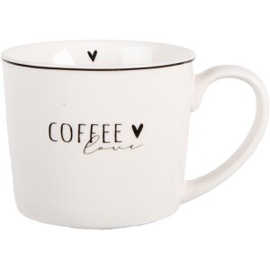 Clayre & Eef Kubek 275 ml Biały & Czarny