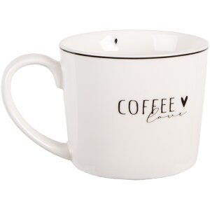 Clayre & Eef Kubek 275 ml Biały & Czarny