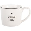 Clayre & Eef Kubek Porcelanowy 275 ml Biało-Czarny