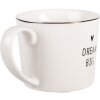 Clayre & Eef Kubek Porcelanowy 275 ml Biało-Czarny