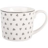 Clayre & Eef Kubek 275 ml Biało-Czarny