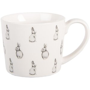 Kubek Clayre & Eef BNSMU 275 ml Biało-Czarny Porcelana