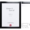 Ramka Effect Alu Profil S3 Czarno-Srebrna 13x13-70x100 Szkło do Wyboru