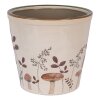 Clayre & Eef Doniczka Ceramiczna Ø 21x20 cm Beżowo-Brązowa