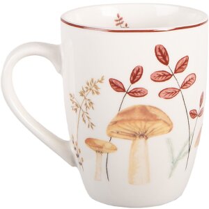 Clayre & Eef Kubek LFJMU 350 ml Beżowo-Brązowy