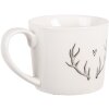 Clayre & Eef NWVMU Kubek 275 ml Biało-Szary