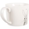 Clayre & Eef RUBMU Kubek 275ml Biało-Szary