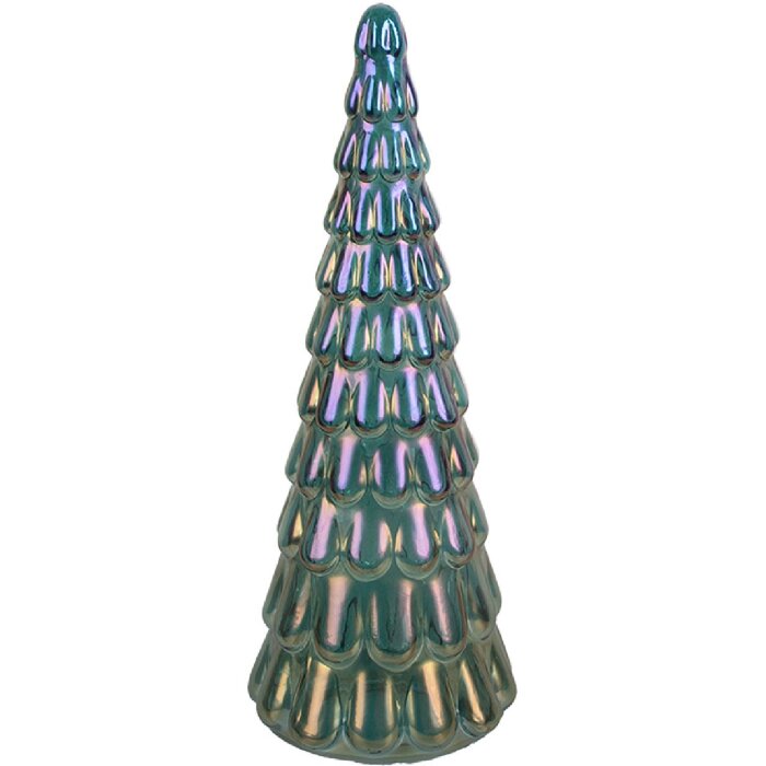 Clayre & Eef 6GL5331 Dekoracja Choinkowa Niebieska Ø 12x33 cm