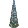 Clayre & Eef 6GL5331 Dekoracja Choinkowa Niebieska Ø 12x33 cm