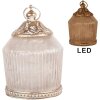 Clayre & Eef 6GL5216 Dekoracja LED Ø 8x12 cm Różowa