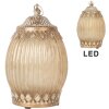 Clayre & Eef 6GL5220 Dekoracja szklana LED 11x18 cm