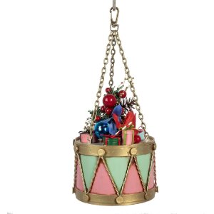 Clayre & Eef 6Y5865P Dekoracja Bęben Różowy 12x16/27 cm