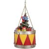 Clayre & Eef 6Y5867Y Dekoracja Bęben Ø 21x34/43 cm Żółto-Czerwony