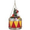 Clayre & Eef 6Y5867Y Dekoracja Bęben Ø 21x34/43 cm Żółto-Czerwony