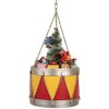 Clayre & Eef 6Y5867Y Dekoracja Bęben Ø 21x34/43 cm Żółto-Czerwony