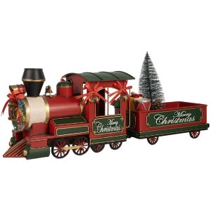 Clayre & Eef 6Y5872 Dekoracja Wagonek 31x15x25 cm Czerwona