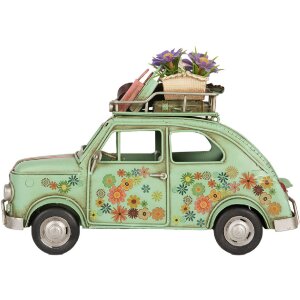 Clayre & Eef Auto Retro Zielony 26x12x18 cm
