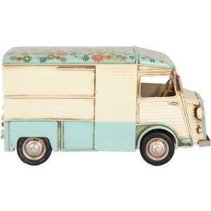 Clayre & Eef Foodtruck 26x14x14 cm Beżowo-Niebieski