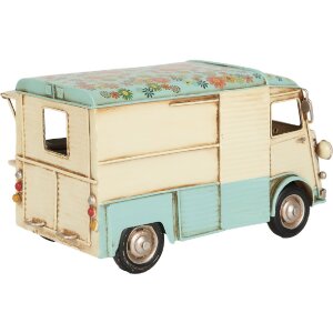 Clayre & Eef Foodtruck 26x14x14 cm Beżowo-Niebieski