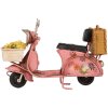 Clayre & Eef 6Y5879 Mini Skuter Retro 12x6x8 cm Rosa Beige